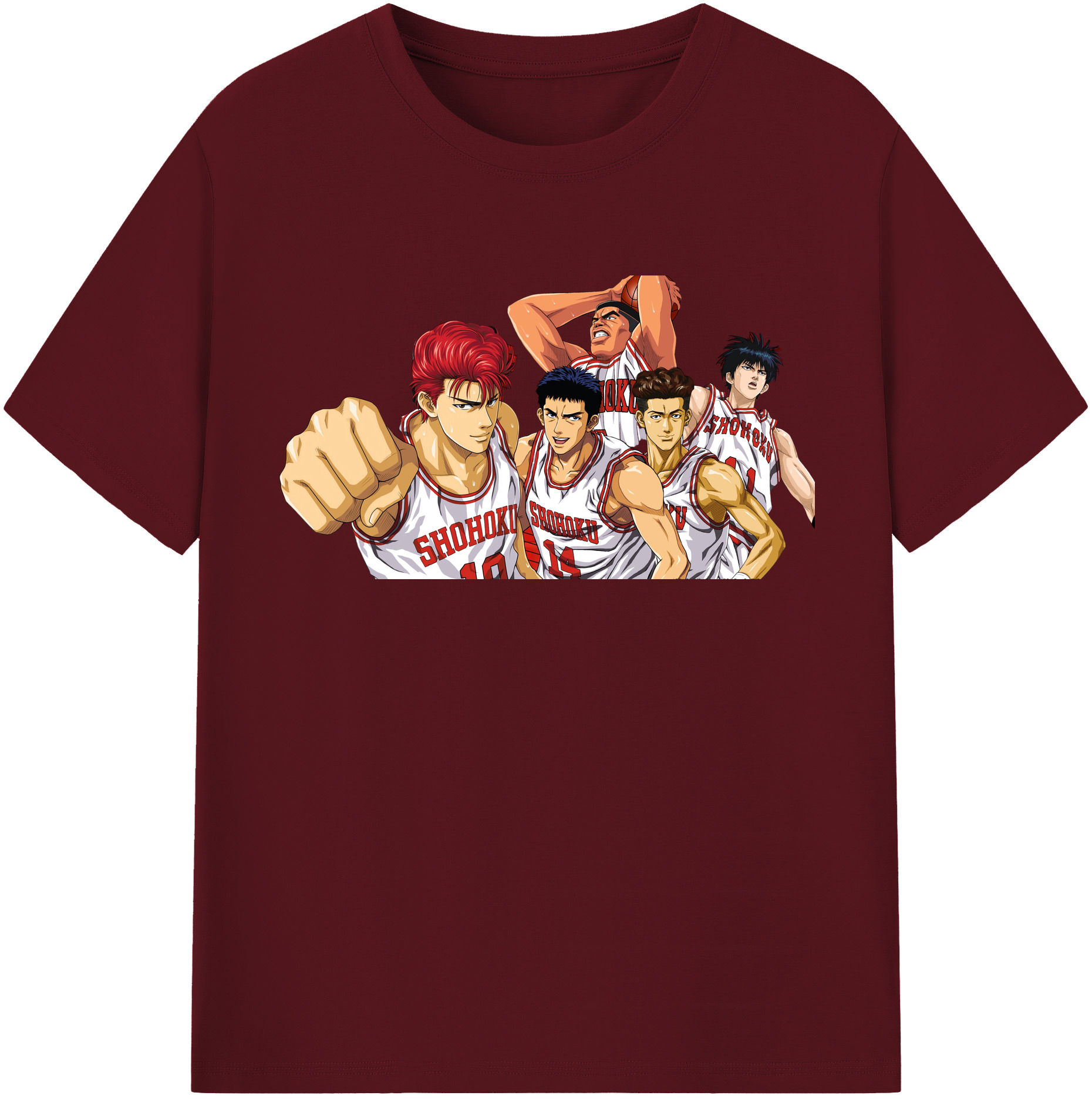 （画像用） SLAM DUNK／スラムダンク 綿100％半袖Tシャツ（フロントプリント）